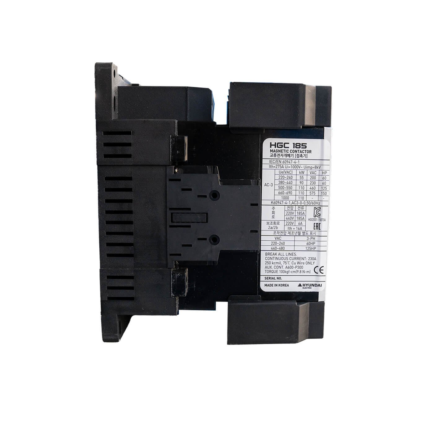 HGC185 AC220V side